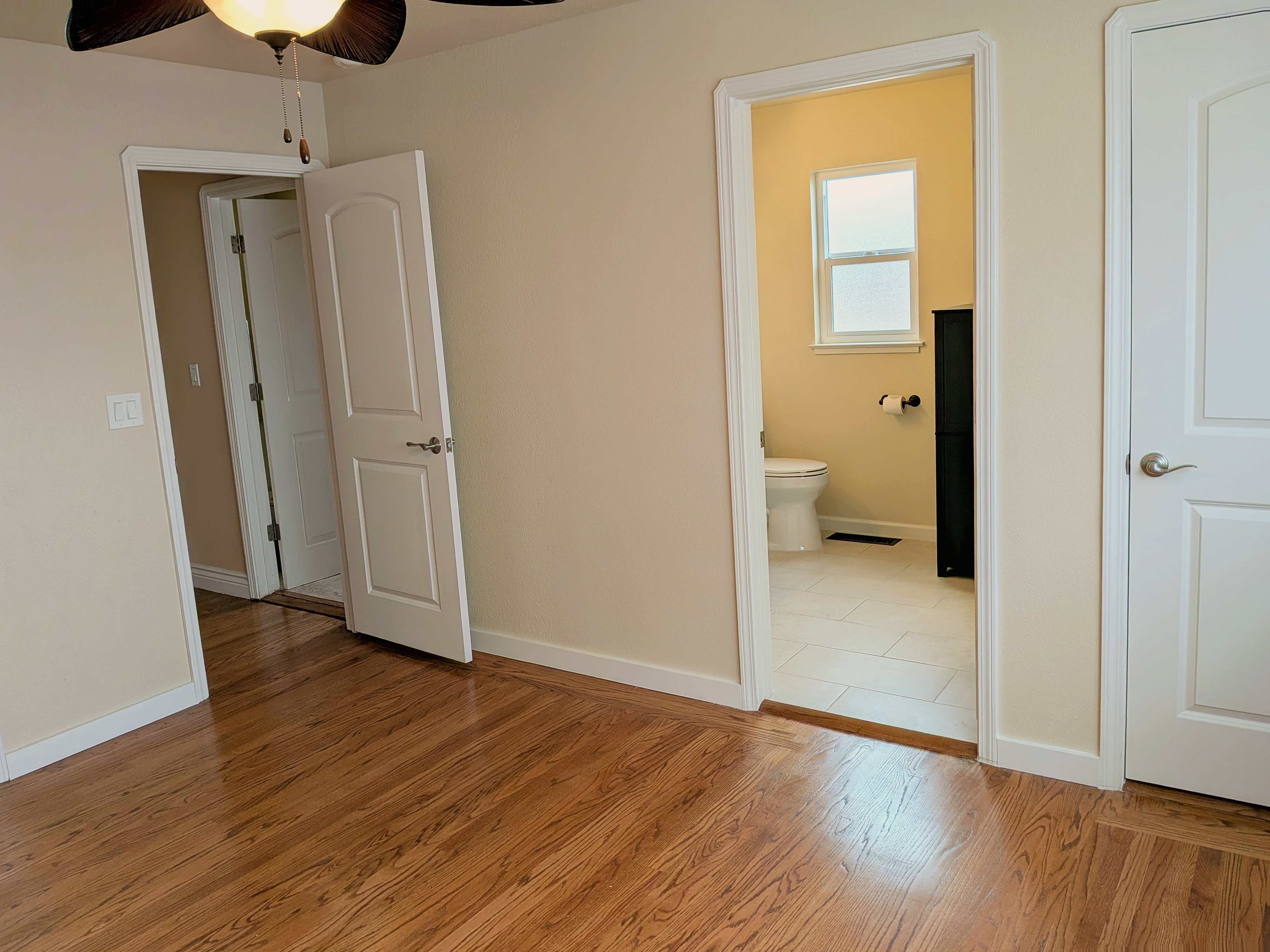 Primary bedroom with en-suite bath