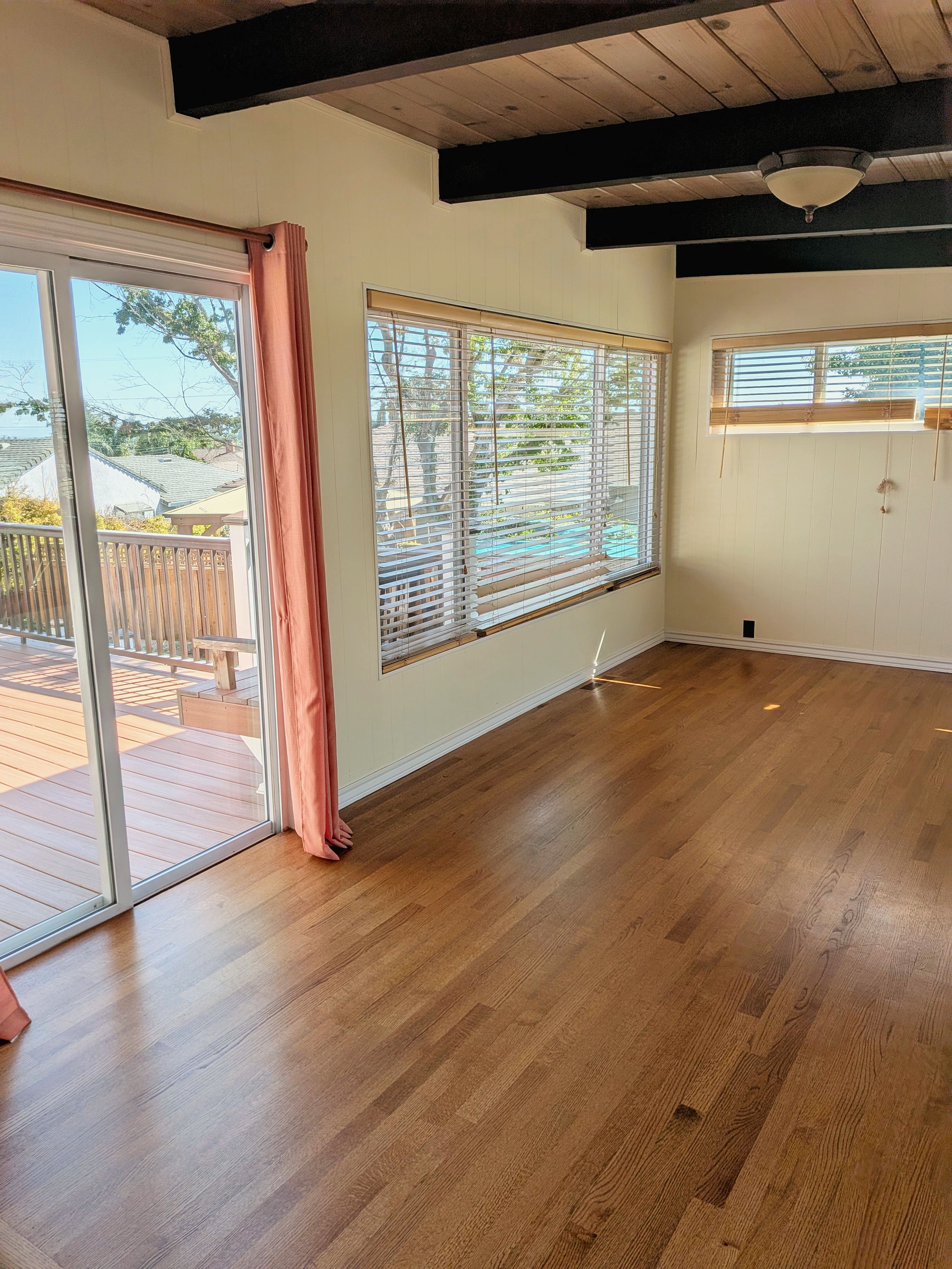 Family room with deck access