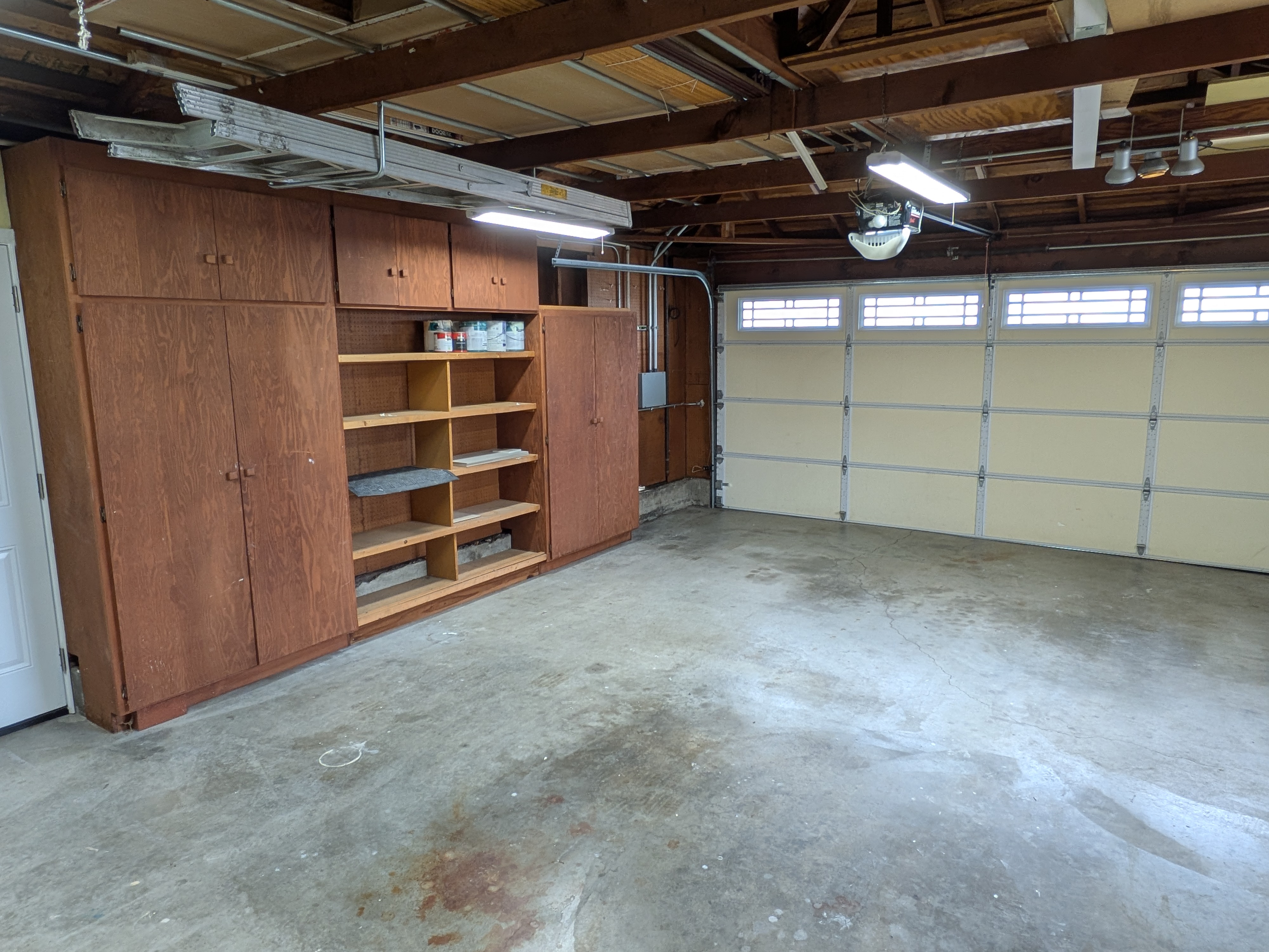 Two-car garage with storage
